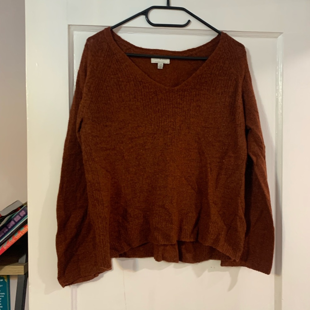 Lucky brand burnt orange thing long sleeve sweater